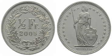 1/2 Franken 2005 B